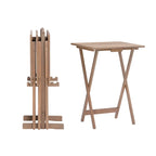 Foldable TV Tray Table Set with Storage Stand
