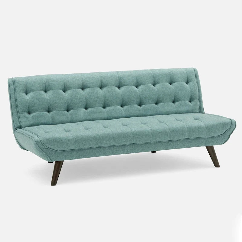 Modern Armless Fabric Adjustable Folding Sofa Bed - 71.06*22.05*32.09 inches