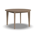 5-Piece Brown Wood Round Dining Set with Cane Back Chairs - 47 x 30 x 47
