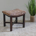 Arizona Woven Abaca Foot Stool – 19 Inch