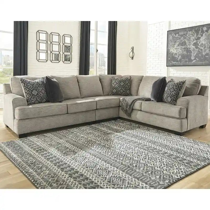 3-Piece Contemporary Stone Sectional