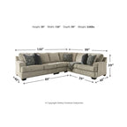 3-Piece Contemporary Stone Sectional