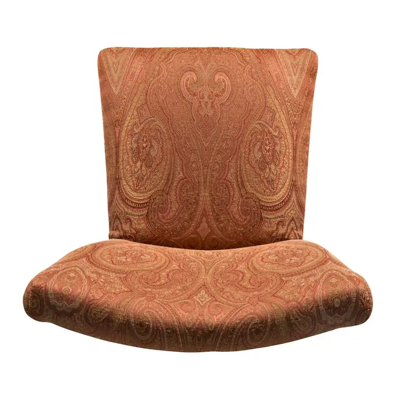 Parsons-Style Dining Chair with Damask Upholstery