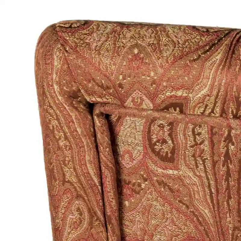 Parsons-Style Dining Chair with Damask Upholstery