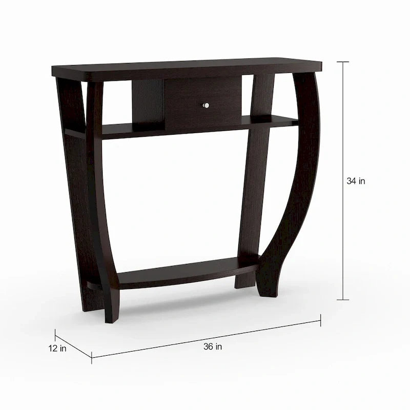 1-Drawer Console Table with Shelf
