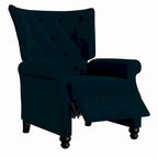 Velvet Pushback Recliner Chairs, Set of 2