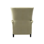 Velvet Pushback Recliner Chairs, Set of 2