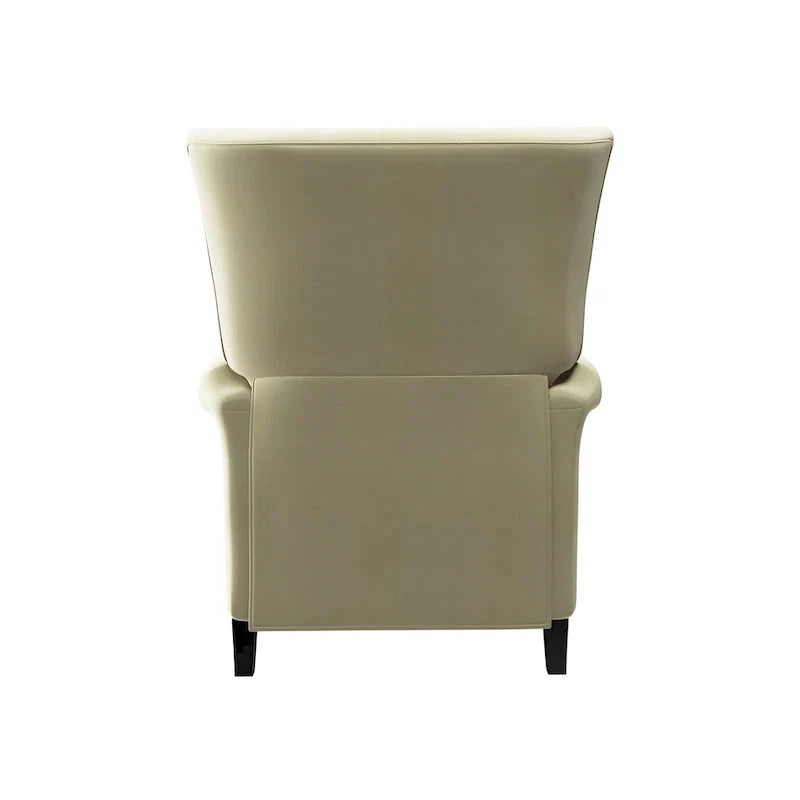 Velvet Pushback Recliner Chairs, Set of 2
