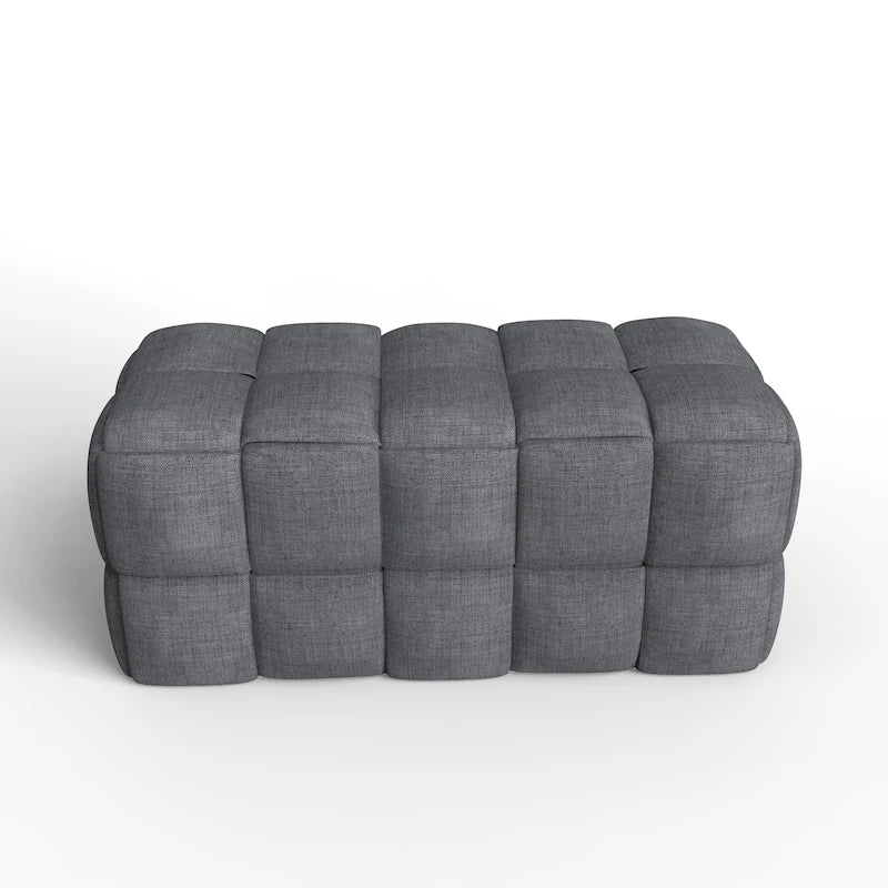 36-Inch Padded Box Weave Bench