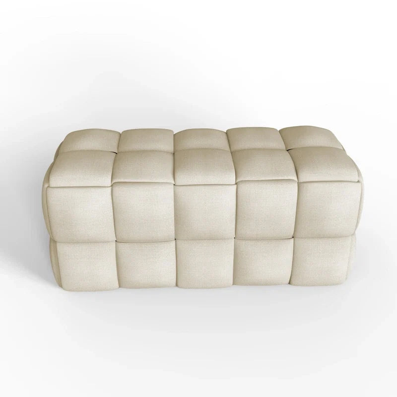 36-Inch Padded Box Weave Bench