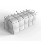 36-Inch Padded Box Weave Bench