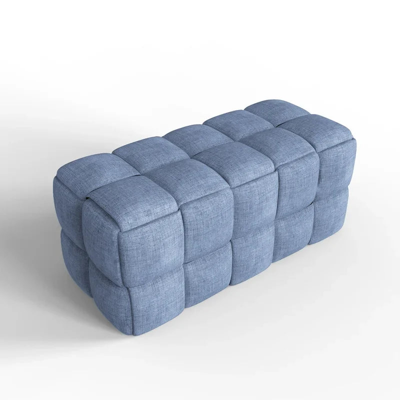 36-Inch Padded Box Weave Bench