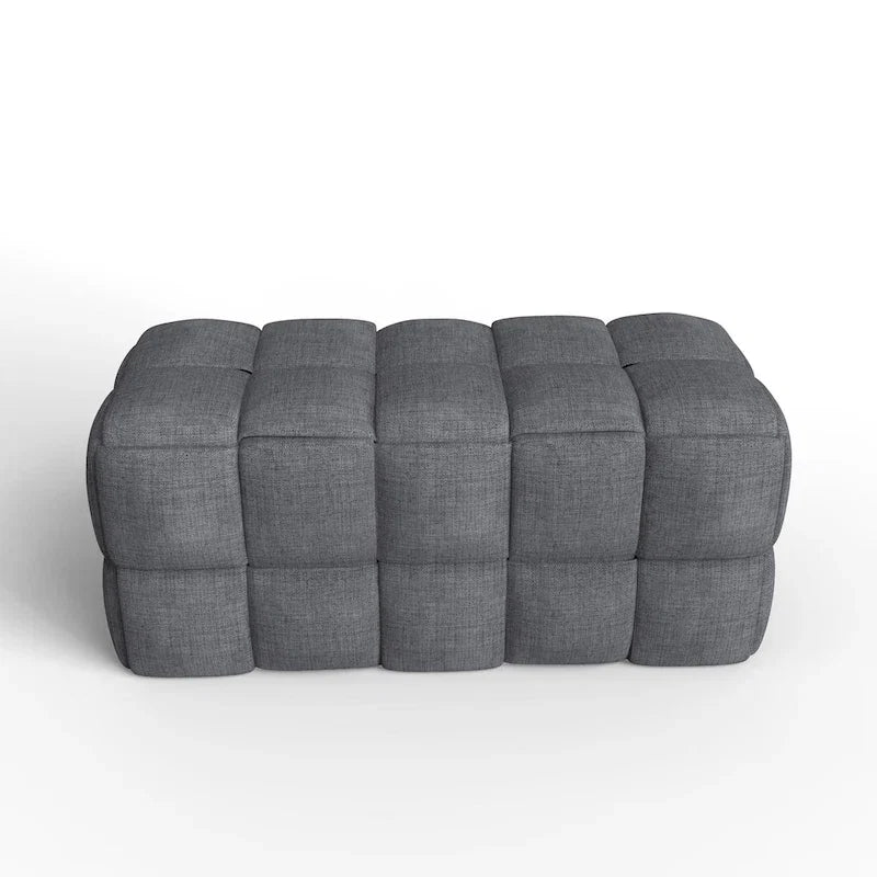 36-Inch Padded Box Weave Bench
