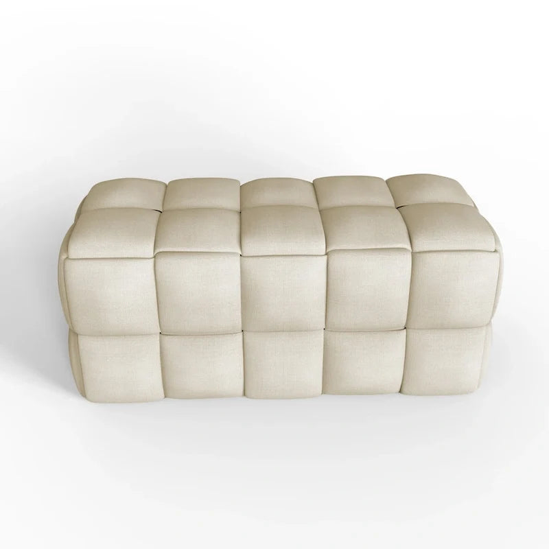 36-Inch Padded Box Weave Bench