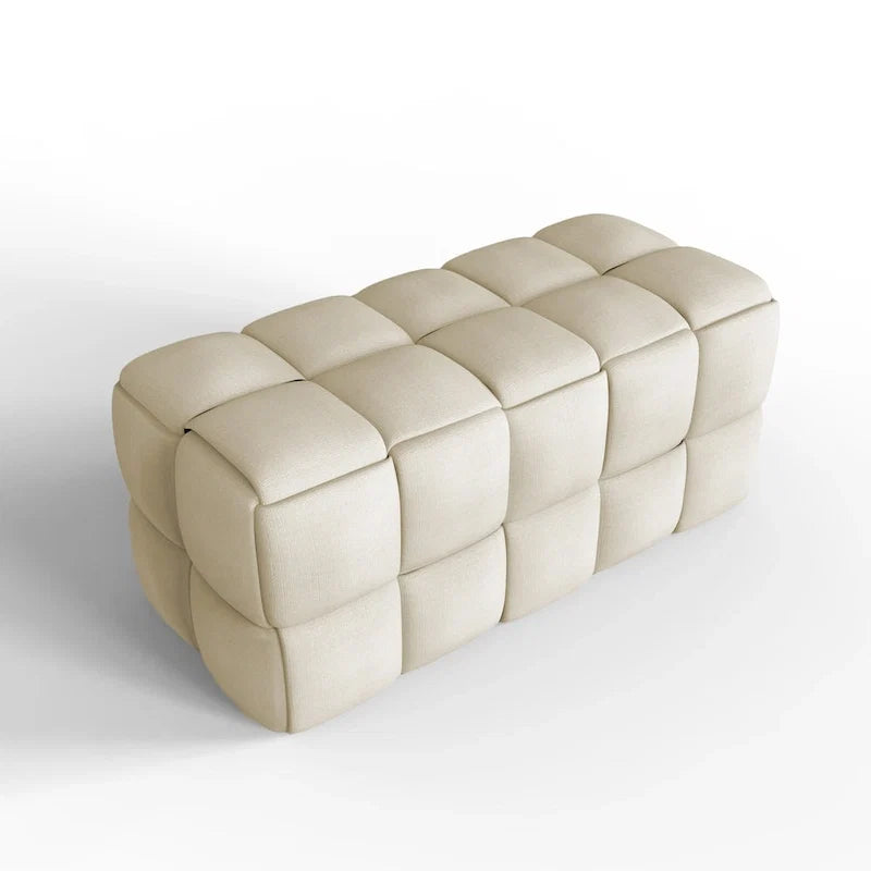 36-Inch Padded Box Weave Bench