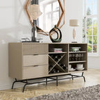 60-Inch Dining Buffet and Sideboard with Wine Storage