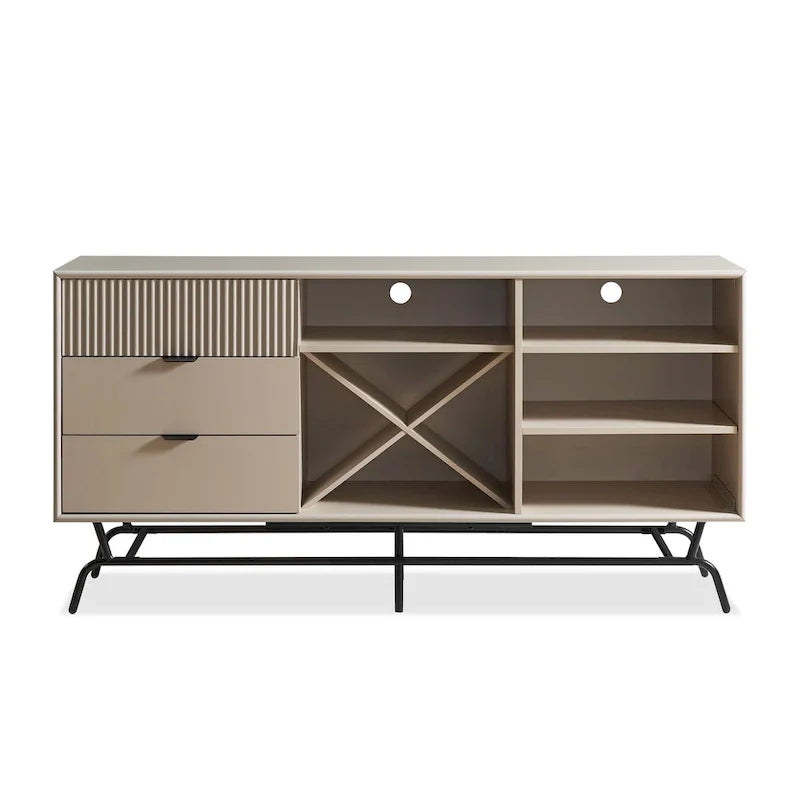 60-Inch Dining Buffet and Sideboard with Wine Storage