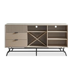 60-Inch Dining Buffet and Sideboard with Wine Storage