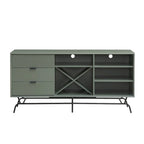 60-Inch Dining Buffet and Sideboard with Wine Storage