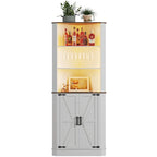 66 Corner Cabinet with LED Light