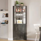 66 Corner Cabinet with LED Light