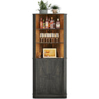 66 Corner Cabinet with LED Light