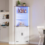 66 Corner Cabinet with LED Light