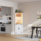66 Corner Cabinet with LED Light