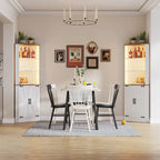 66 Corner Cabinet with LED Light