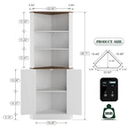 66 Corner Cabinet with LED Light