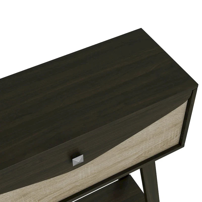 32-inch Console Table with 1 Drawer and 1 Open Shelf