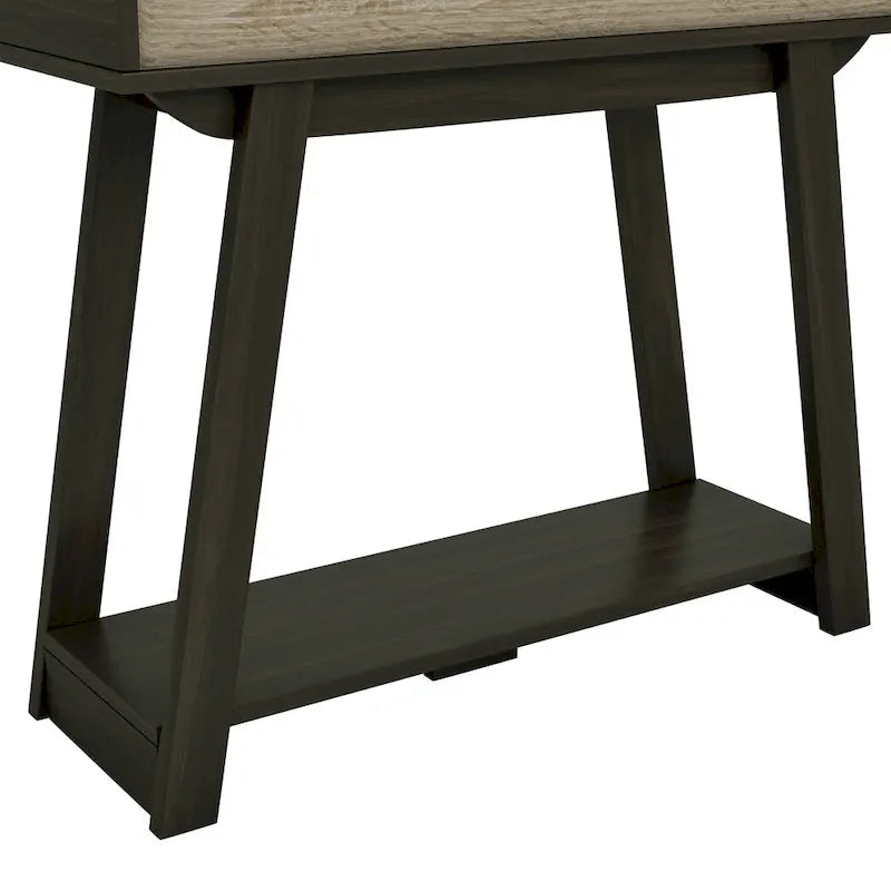 32-inch Console Table with 1 Drawer and 1 Open Shelf