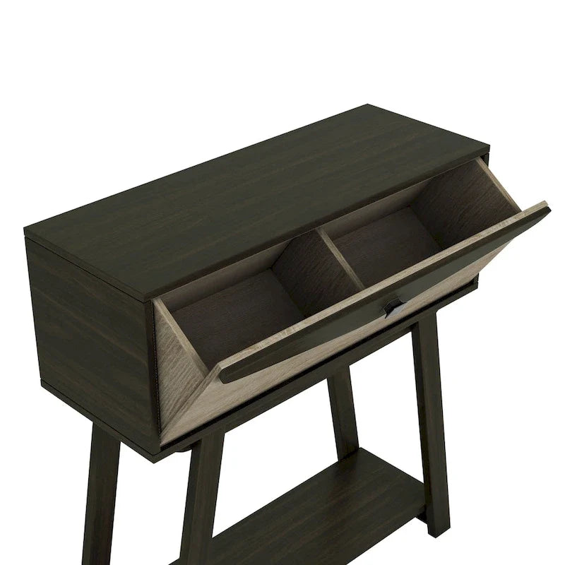 32-inch Console Table with 1 Drawer and 1 Open Shelf
