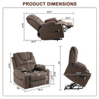 Oversized Power Lift Recliner Chair, 400 lbs Capacity