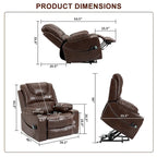 Oversized Power Lift Recliner Chair, 400 lbs Capacity