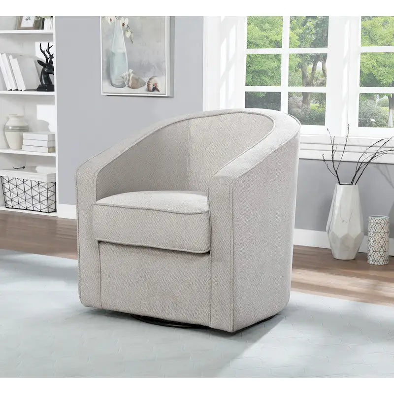 Barrel Swivel Accent Chair