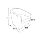 Barrel Swivel Accent Chair
