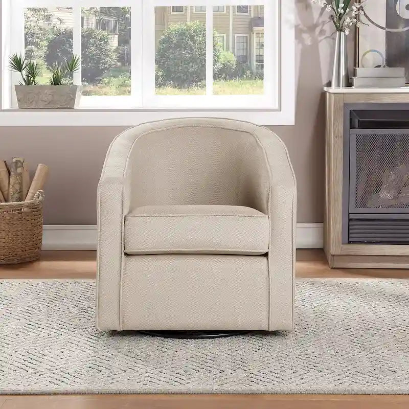 Barrel Swivel Accent Chair