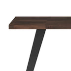 Acacia Wood Flat Top Desk with Metal Legs – 54 Inch