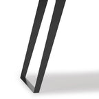 Acacia Wood Flat Top Desk with Metal Legs – 54 Inch