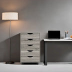 5-Drawer Storage Cabinet with Wheels