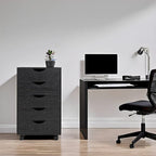 5-Drawer Storage Cabinet with Wheels