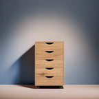5-Drawer Storage Cabinet with Wheels