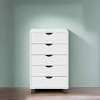 5-Drawer Storage Cabinet with Wheels