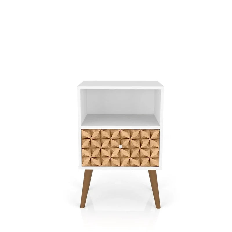 Mid Century Modern 1-Drawer Nightstand
