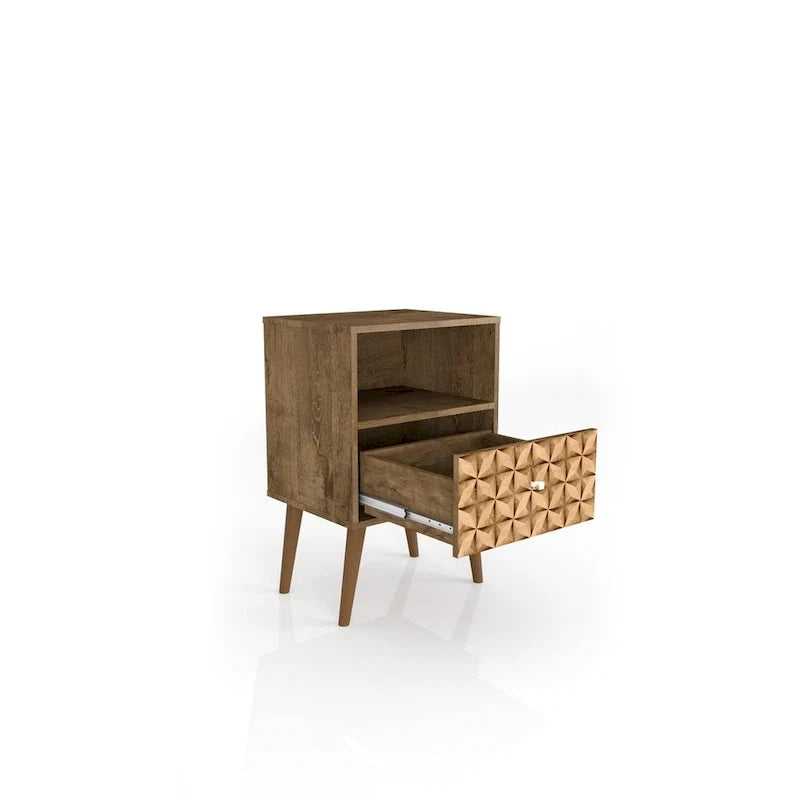 Mid Century Modern 1-Drawer Nightstand