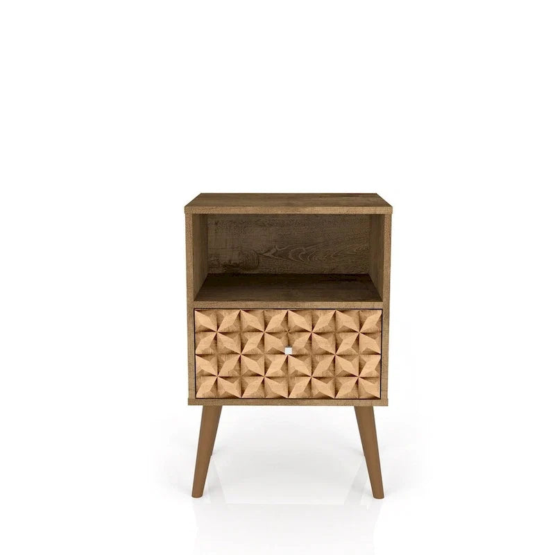 Mid Century Modern 1-Drawer Nightstand