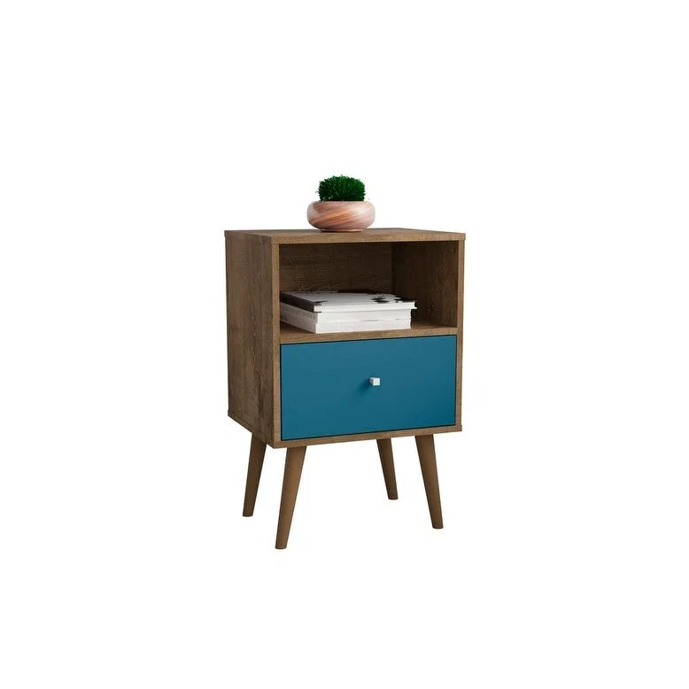 Mid Century Modern 1-Drawer Nightstand