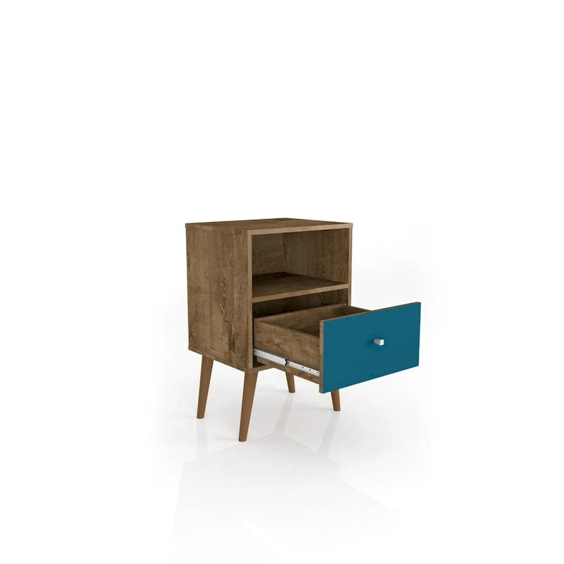 Mid Century Modern 1-Drawer Nightstand