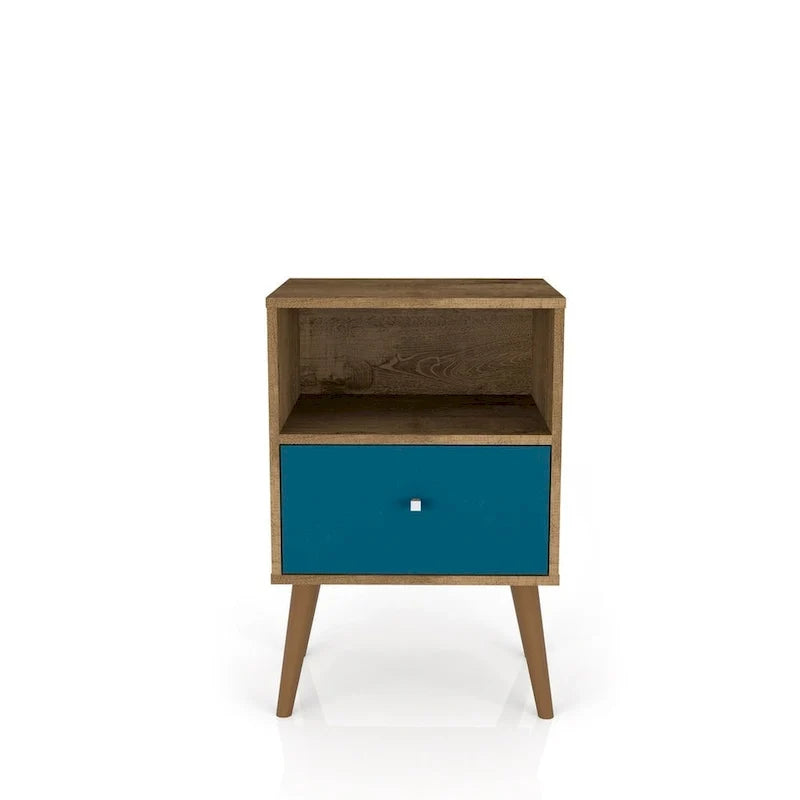 Mid Century Modern 1-Drawer Nightstand